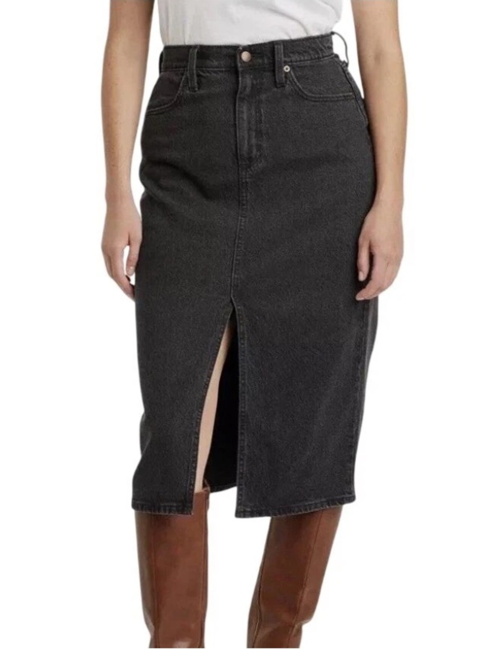 Universal Thread Black Denim Skirt